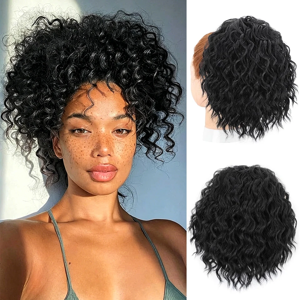 8 Inch Drawstring Ponytail Hair Extension for Women Clip-in Short Wavy Curly Ponytails Synthetic Hairpiece for Daily Wear
8 Inch Drawstring Ponytail Hair Extension for Women Clip-in Short Wavy Curly Ponytails Synthetic Hairpiece for Daily Wear