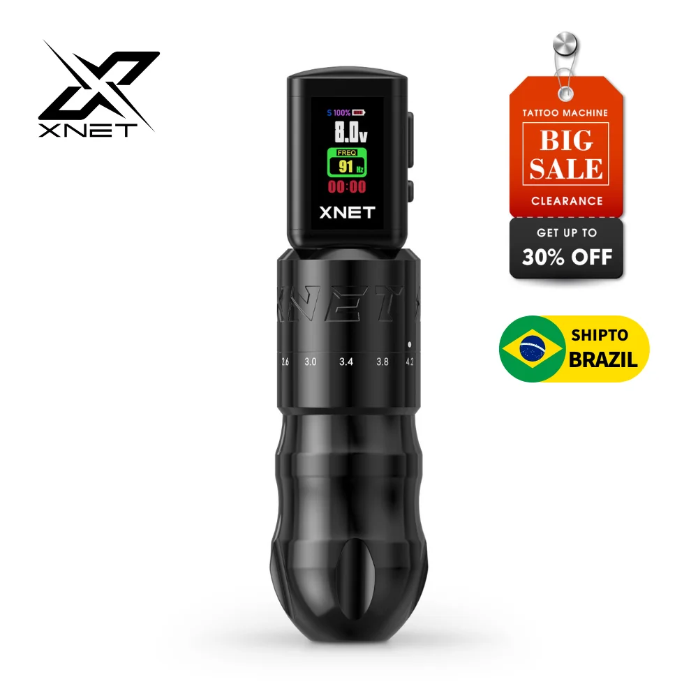 XNET T2 Rotary Tattoo Pen With Wireless RCA Power Supply 2000mAh 2.0-4.2 Adjustable Stroke Tattoo Beginner Pen Brazil For Tattoo
XNET T2 Rotary Tattoo Pen With Wireless RCA Power Supply 2000mAh 2.0-4.2 Adjustable Stroke Tattoo Beginner Pen Brazil For Tattoo