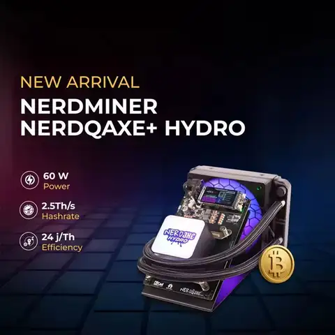 DCE  BUY 5 GET 3 FREE Wholesale NerdOCTaxe 9.6TH/s Home Low Noise SOLO Machine 8 BM1370 ASIC Chips with 150W Power Supply