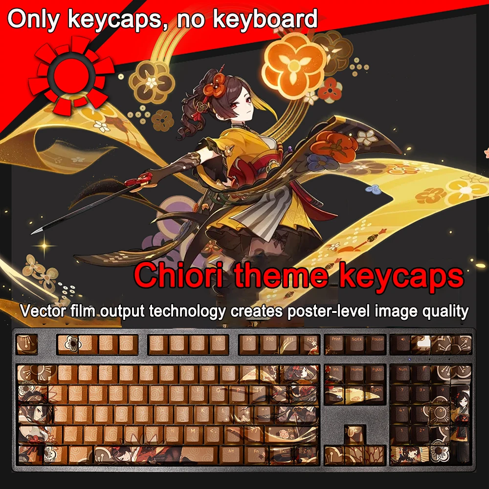 108 Keys/set Genshin Impact Keycaps Chiori Keycap PBT Dye Subbed Keycaps Cherry Profile Anime Gaming Key Caps For ANSI 61 87 104
108 Keys/set Genshin Impact Keycaps Chiori Keycap PBT Dye Subbed Keycaps Cherry Profile Anime Gaming Key Caps For ANSI 61 87 104