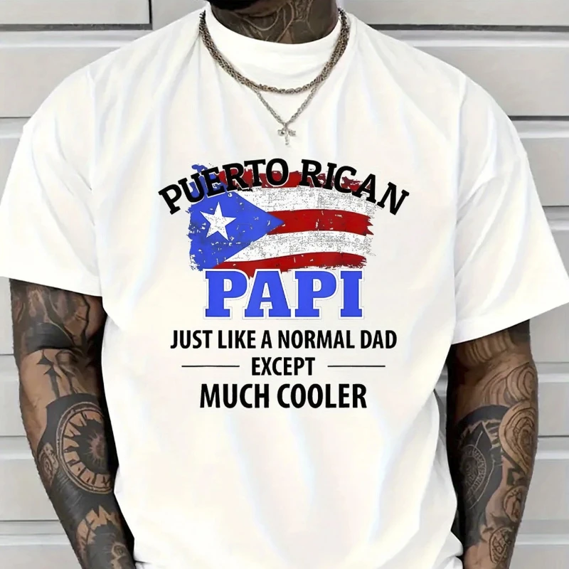 Pure Cotton Puerto Rican Pride Graphic T-Shirt Soft Breathable Moisture Wicking Streetwear Tee with Papi Regular Fit for Sports
Pure Cotton Puerto Rican Pride Graphic T-Shirt Soft Breathable Moisture Wicking Streetwear Tee with Papi Regular Fit for Sports