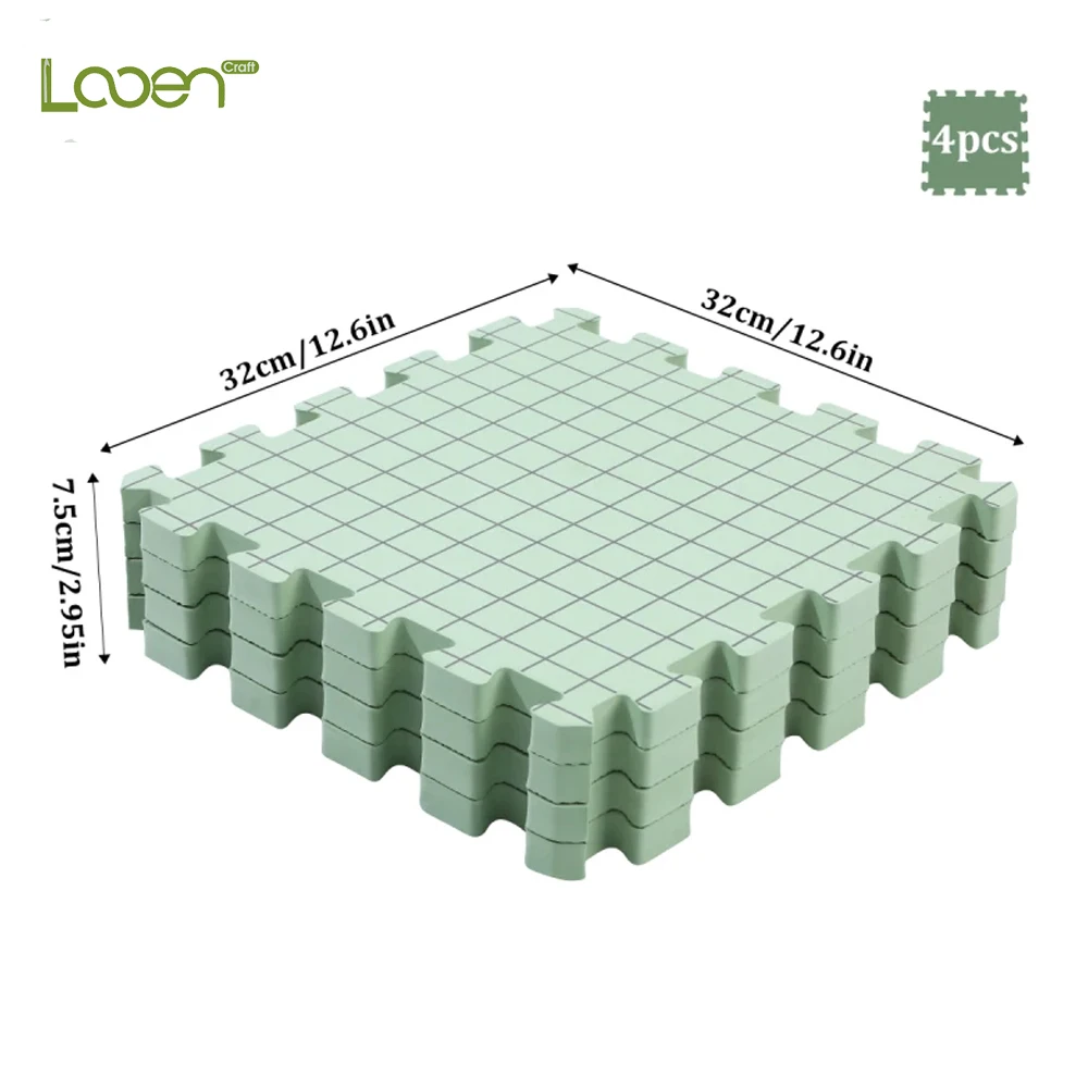 DIY wool weaving board, shaping board, single-sided printed foam grid spliced weaving board
DIY wool weaving board, shaping board, single-sided printed foam grid spliced weaving board