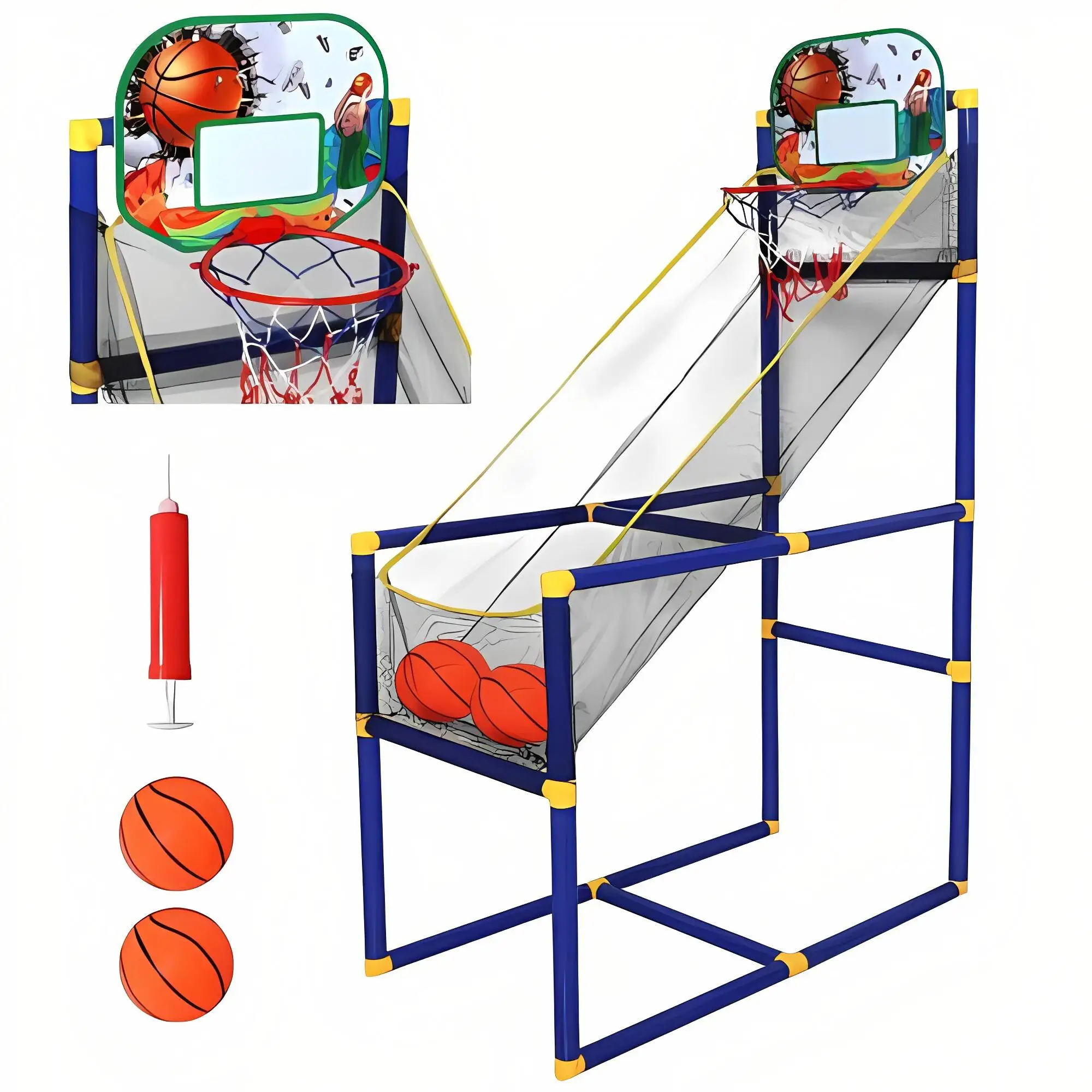 Children's Basketball Shooting Game Athletic Toy - Adjustable Height Basketball Hoop Indoor/Outdoor Shooting System, Christmas G
Children's Basketball Shooting Game Athletic Toy - Adjustable Height Basketball Hoop Indoor/Outdoor Shooting System, Christmas G