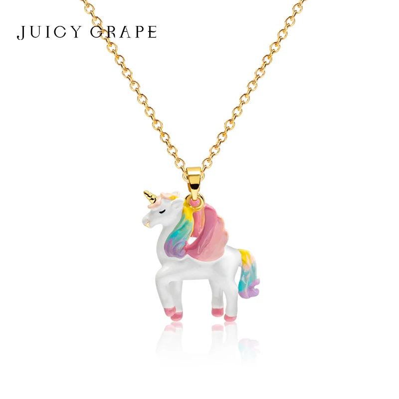 JUICY GRAPE 2023 New Trend Unicorn Pendant Necklace for Women Enamel Handmade 18K Gold Plated Fashion Accessories Jewelry
JUICY GRAPE 2023 New Trend Unicorn Pendant Necklace for Women Enamel Handmade 18K Gold Plated Fashion Accessories Jewelry