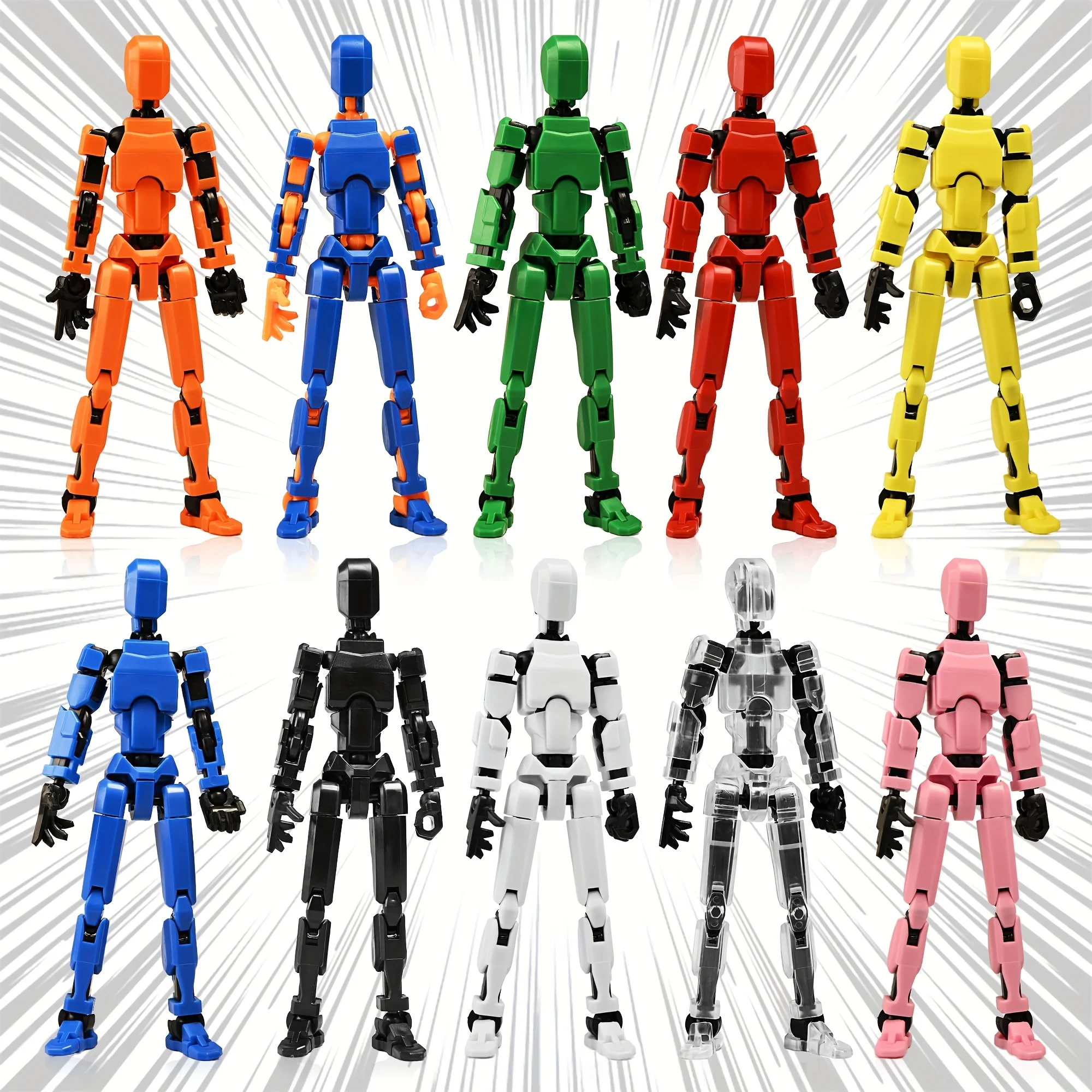 10 Models of Randomly Colored Printable Connected Dolls The Product Offers Multiple Color Options, Including T10 Action Figure Sets, 3D Printed Toys, Lucky Models, and 10 Types of Desktop Decorations. With Multiple Adjustable Joints, It Is Suitable as a C
10 Models of Randomly Colored Printable Connected Dolls The Product Offers Multiple Color Options, Including T10 Action Figure Sets, 3D Printed Toys, Lucky Models, and 10 Types of Desktop Decorations. With Multiple Adjustable Joints, It Is Suitable as a C