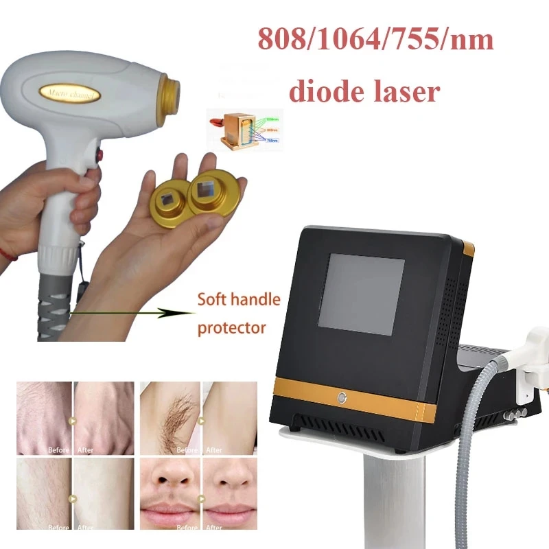 3 Wavelength 755/808/1064NM 808nm Diode Laser Hair Remover Painless Effetctive Hair Removal Machine Portable Laser Equipment
3 Wavelength 755/808/1064NM 808nm Diode Laser Hair Remover Painless Effetctive Hair Removal Machine Portable Laser Equipment