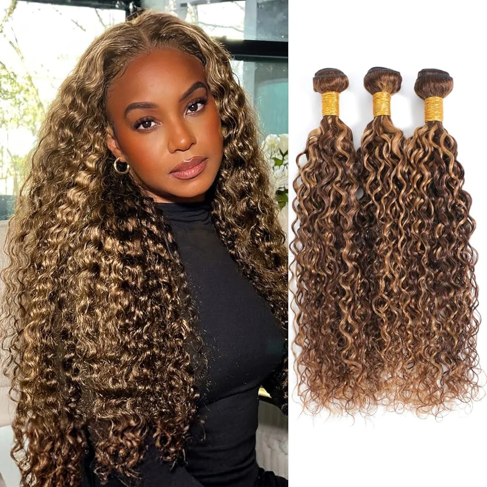 Color #427 Highlight Deep Wave Bundles Remy Hair Weaving Honey Brown Curly Human Hair Bundles For Extensions 1/3 Bundle Deals
Color #427 Highlight Deep Wave Bundles Remy Hair Weaving Honey Brown Curly Human Hair Bundles For Extensions 1/3 Bundle Deals
