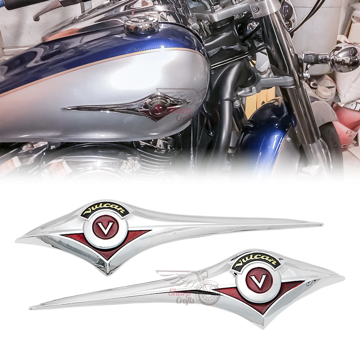 Motorcycle Chrome 3D Gas Fuel Tank Badge Emblem Decals Stickers For Kawasaki Vulcan VN 800 900 400 500 1500 1600 1700 2000
Motorcycle Chrome 3D Gas Fuel Tank Badge Emblem Decals Stickers For Kawasaki Vulcan VN 800 900 400 500 1500 1600 1700 2000