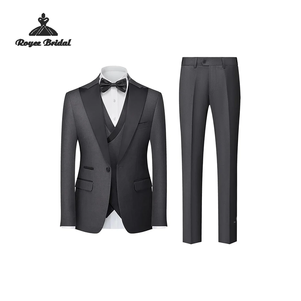 Three Piece Single Breasted Men's Wedding Suit 2026 Peak Lapel Formal Business Evening Suit Customized trajes para hombre
Three Piece Single Breasted Men's Wedding Suit 2026 Peak Lapel Formal Business Evening Suit Customized trajes para hombre