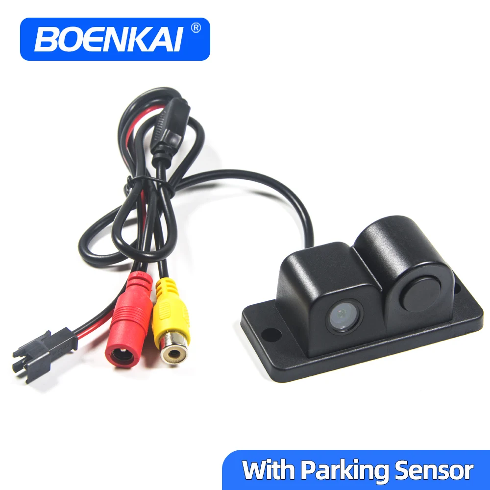 BOENKAI 2 In 1 Car Reversing Camera With Parking Sensor Radar Rear View Backup Kamera Kit Detector Alarm Night Vision Waterproof
BOENKAI 2 In 1 Car Reversing Camera With Parking Sensor Radar Rear View Backup Kamera Kit Detector Alarm Night Vision Waterproof