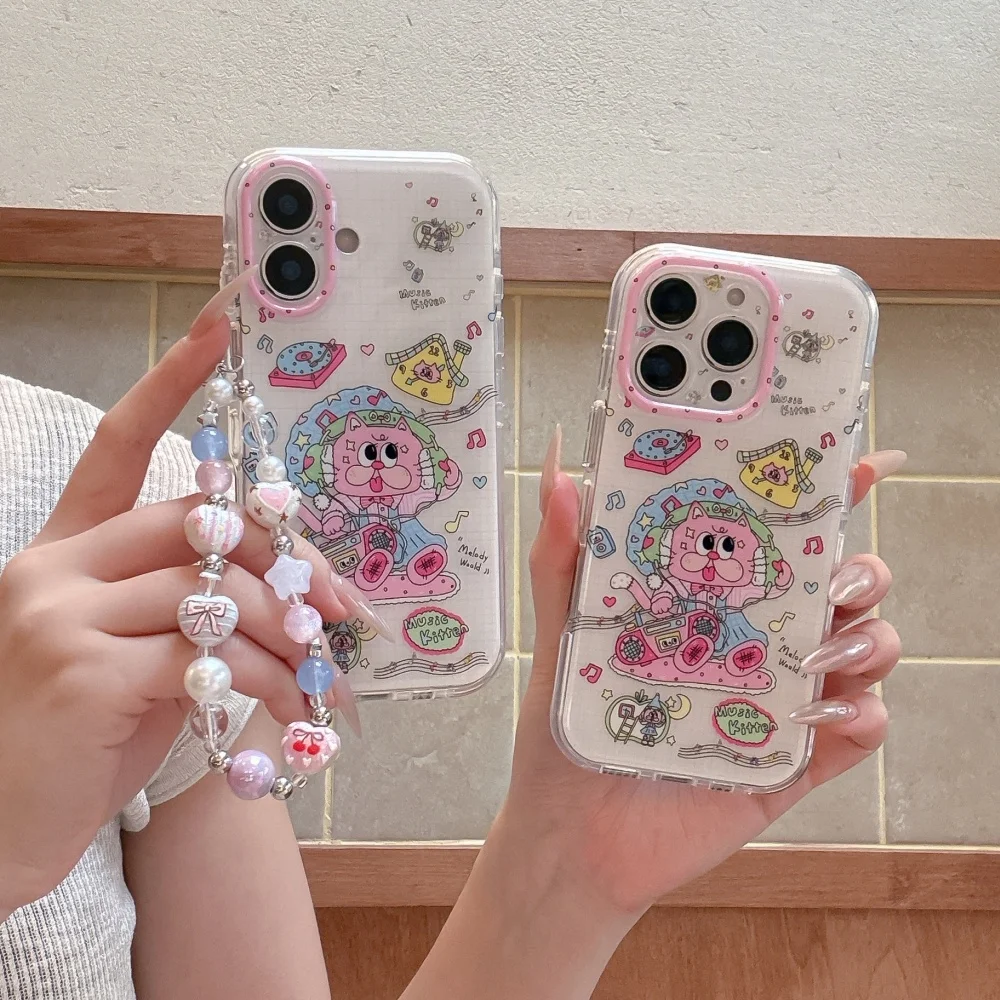 INS Korea Cute Pink Musical Kitten Graffiti Phone Case for iPhone 17 Pro 16 Max 15 16 17 Pro Max 15 Pro Creative Shockproof Case
INS Korea Cute Pink Musical Kitten Graffiti Phone Case for iPhone 17 Pro 16 Max 15 16 17 Pro Max 15 Pro Creative Shockproof Case