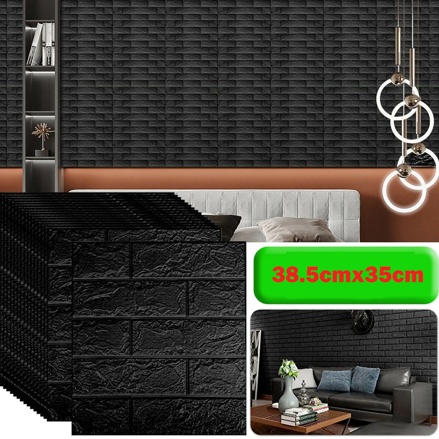 40Pcs Brick Pattern Wallpaper Waterproof Moisture-proof Elegant Living Room Bedroom Decoration Self-adhesive Wallpaper
40Pcs Brick Pattern Wallpaper Waterproof Moisture-proof Elegant Living Room Bedroom Decoration Self-adhesive Wallpaper