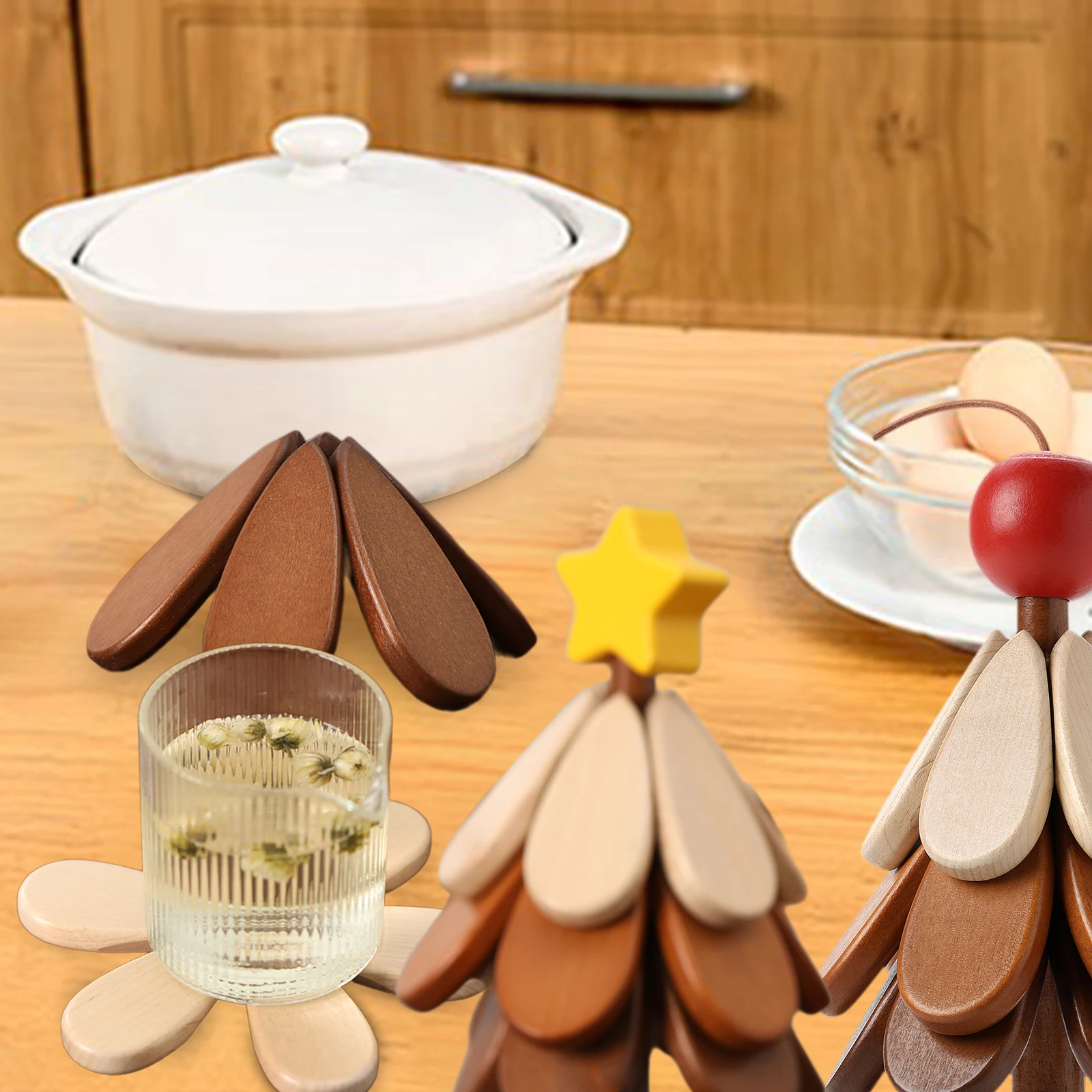 3 pcs Christmas Tree Insulation Mat Solid Wood Dining Table Anti Scalding Mat Pot Mat Creative Home Decoration Coasters for Pots
3 pcs Christmas Tree Insulation Mat Solid Wood Dining Table Anti Scalding Mat Pot Mat Creative Home Decoration Coasters for Pots