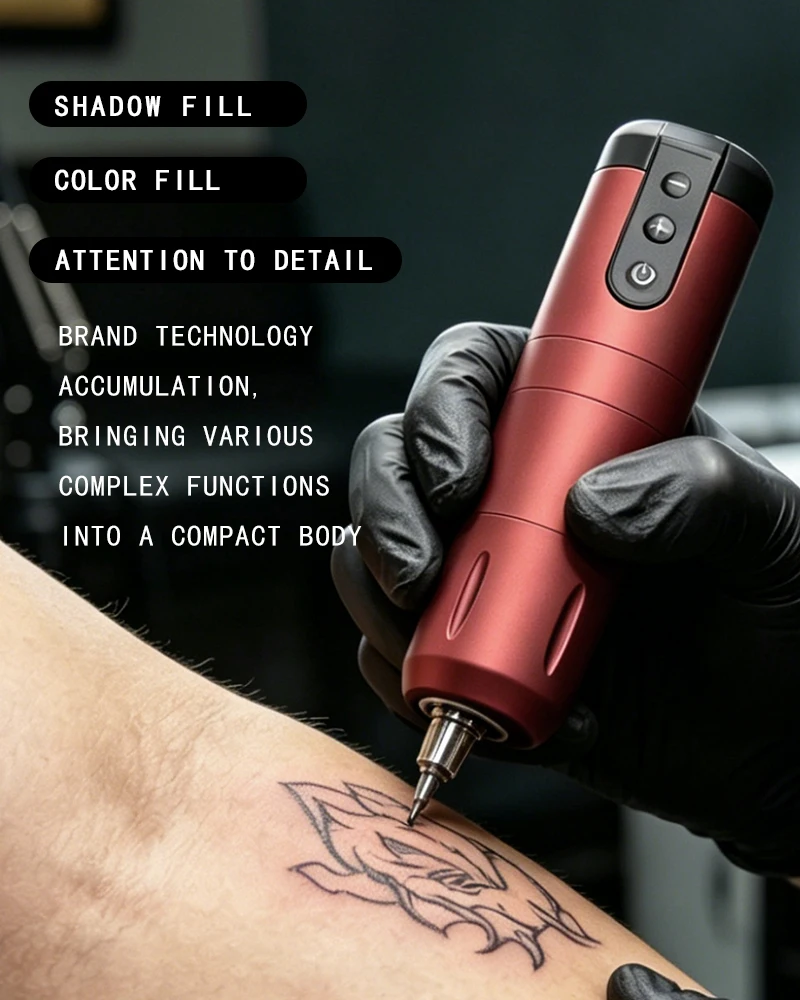 SIKKUE 2000mAh Wireless Tattoo Pen Machine for Body Art PMU Permanent Makeup PowerSupply Adjustable Stroke Designed for Beginner
SIKKUE 2000mAh Wireless Tattoo Pen Machine for Body Art PMU Permanent Makeup PowerSupply Adjustable Stroke Designed for Beginner
