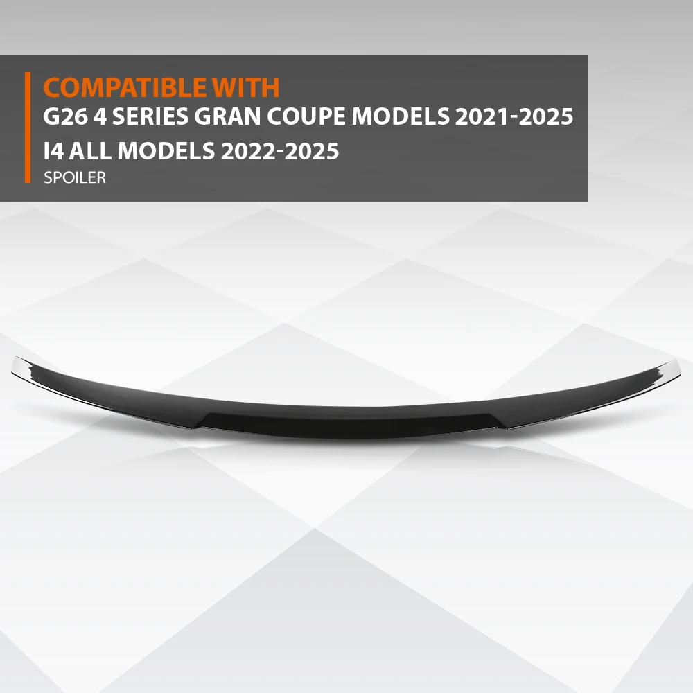 Crossdesign Rear Upper Spoiler Fit for 2021-2025 Bmw 4 Series G26 I4 Gran Coupe 4Dr M4 Style Black Gloss Pp Easy Installation
Crossdesign Rear Upper Spoiler Fit for 2021-2025 Bmw 4 Series G26 I4 Gran Coupe 4Dr M4 Style Black Gloss Pp Easy Installation