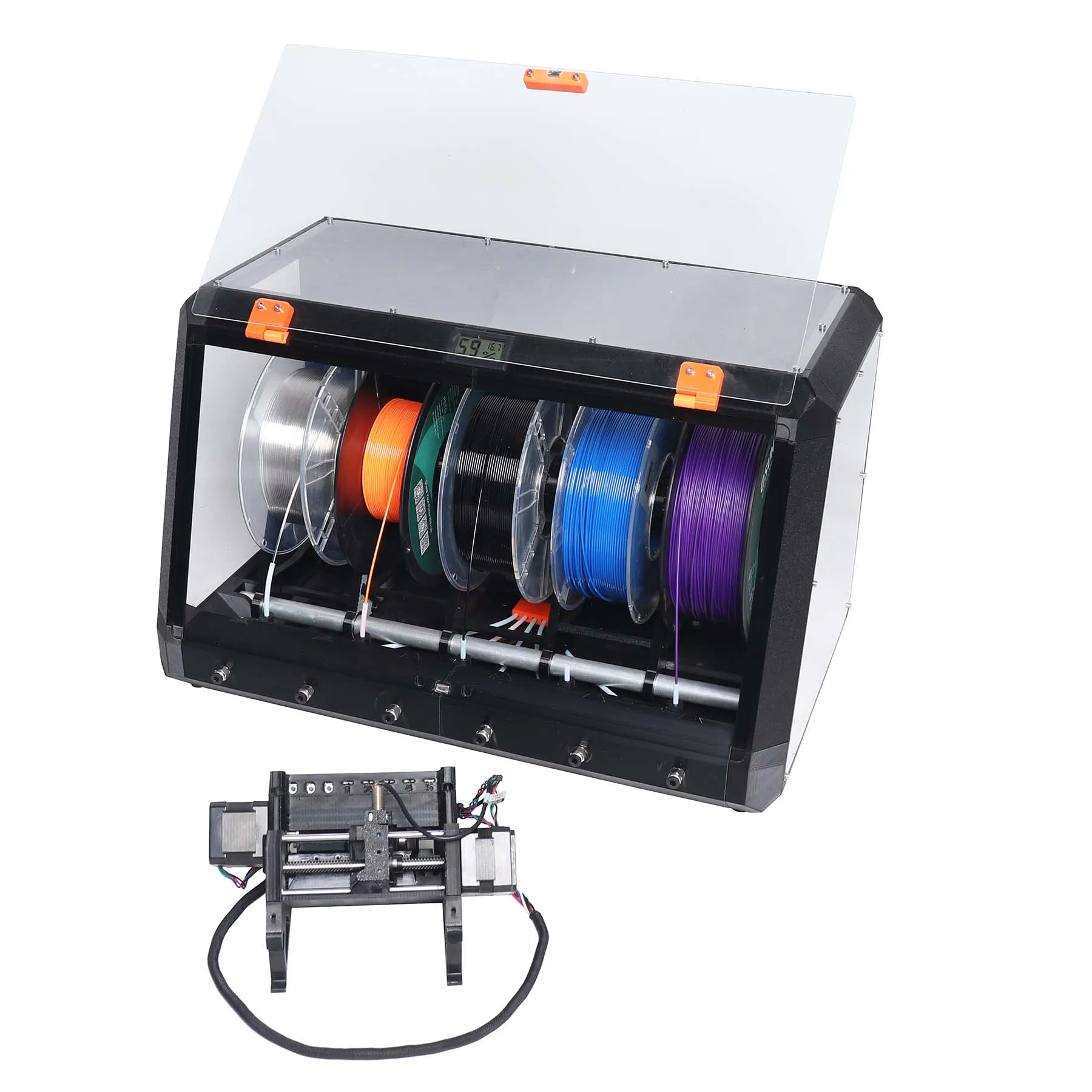 Разноцветный комплект Blurolls Prusa MK3S+ MK3.9S MK4(S) MMU3 с набором Drybox для автоматической перемотки Prusa Classic
Разноцветный комплект Blurolls Prusa MK3S+ MK3.9S MK4(S) MMU3 с набором Drybox для автоматической перемотки Prusa Classic