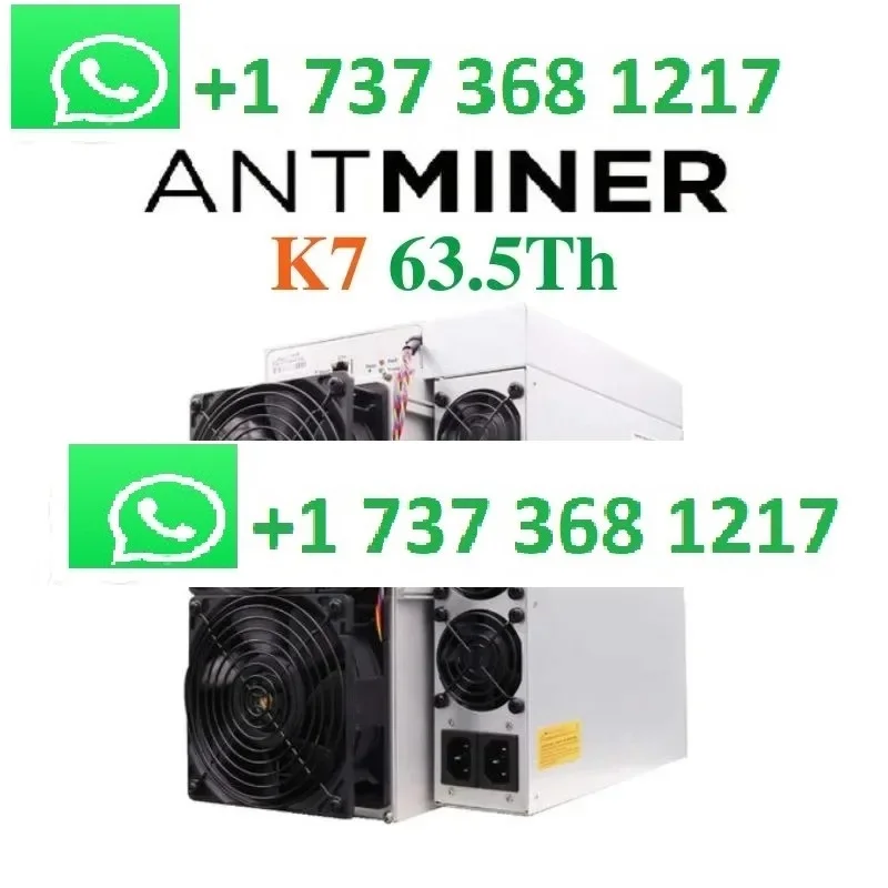 ЛУЧШЕЕ ПРЕДЛОЖЕНИЕ! ! ВЫСОКОКАЧЕСТВЕННЫЙ Bitmain Antminer k7 (63,5Th) БЕСПЛАТНАЯ ДОСТАВКА
ЛУЧШЕЕ ПРЕДЛОЖЕНИЕ! ! ВЫСОКОКАЧЕСТВЕННЫЙ Bitmain Antminer k7 (63,5Th) БЕСПЛАТНАЯ ДОСТАВКА