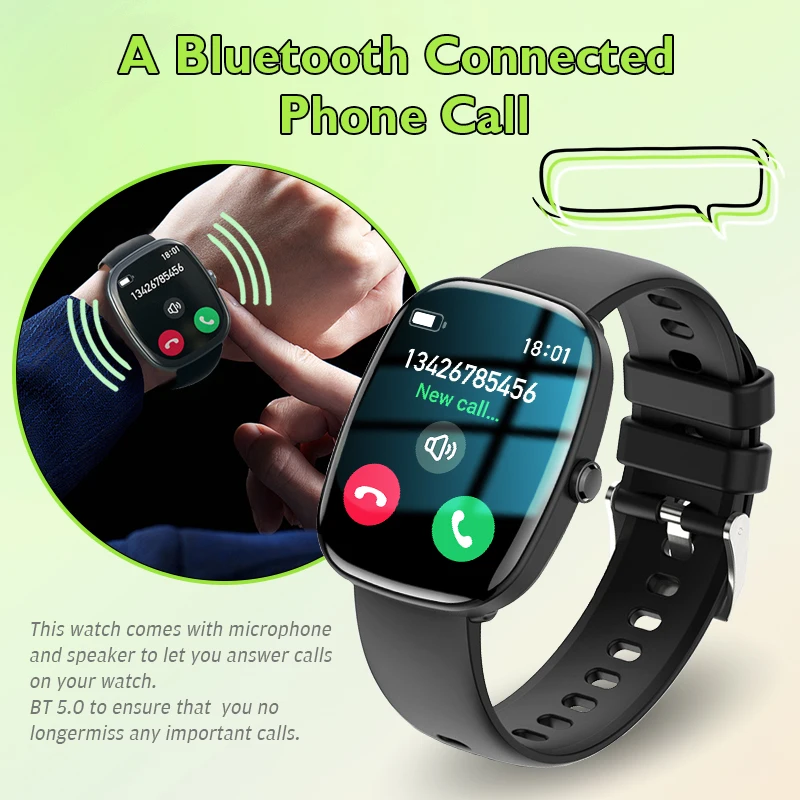 2025 Newest HD Smartwatch 1.83" TFT Touchscreen Bluetooth Call, 100+ Sports Modes Ultra-Thin & IP68 Waterproof Fitness Tracker
2025 Newest HD Smartwatch 1.83" TFT Touchscreen Bluetooth Call, 100+ Sports Modes Ultra-Thin & IP68 Waterproof Fitness Tracker