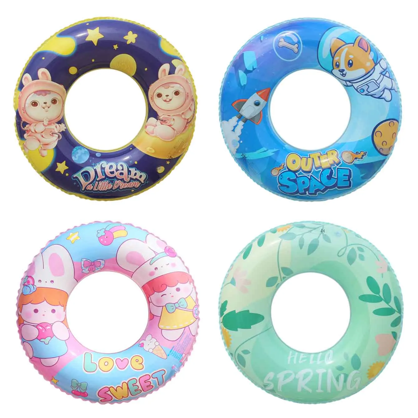 1PC Inflatable Swim Ring Pool Float Cartoon Swimming Tube PVC Water Float Ring for Pool Beach Summer Vacation
1PC Inflatable Swim Ring Pool Float Cartoon Swimming Tube PVC Water Float Ring for Pool Beach Summer Vacation