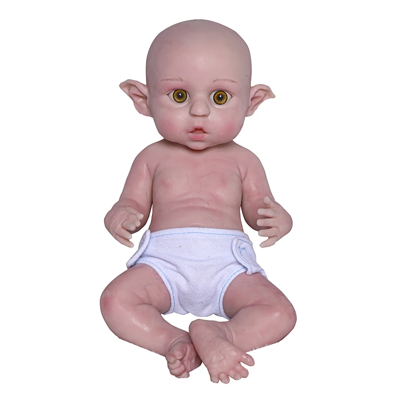 COSDOLL 15.7inch 2.35kg 100% Full Body Silicone Reborn Baby Doll Realistic Elf Girl Unpainted Dolls DIY Blank Children Toys Gift
COSDOLL 15.7inch 2.35kg 100% Full Body Silicone Reborn Baby Doll Realistic Elf Girl Unpainted Dolls DIY Blank Children Toys Gift