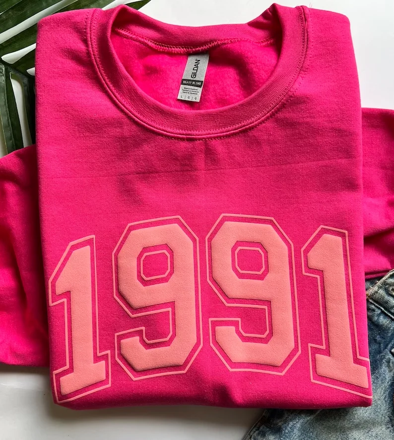 Custom Year Sweatshirt Personalized Gift For Birthday Sweatshirt Unique Birth Year Tops Long Sleeve Custom Birthday Gifts
Custom Year Sweatshirt Personalized Gift For Birthday Sweatshirt Unique Birth Year Tops Long Sleeve Custom Birthday Gifts