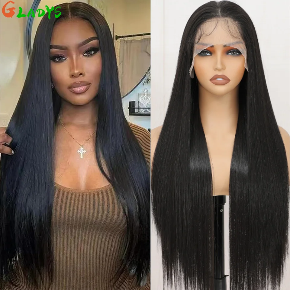 13x4 Dark Brown Synthetic Lace Front Wig 30 Inch Dark Brown Straight Lace Wig High Temperature Fiber Cosplay Wigs For Women
13x4 Dark Brown Synthetic Lace Front Wig 30 Inch Dark Brown Straight Lace Wig High Temperature Fiber Cosplay Wigs For Women