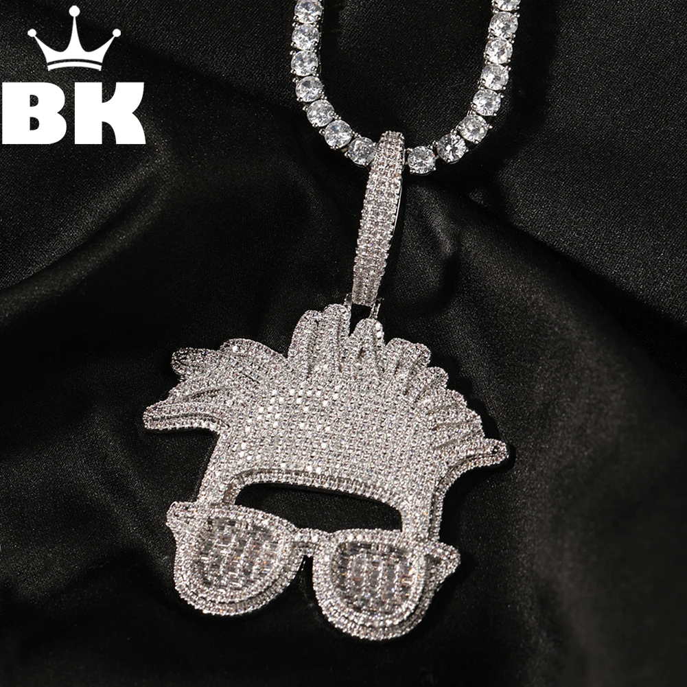 THE BLING KING Men's Dreadlock Sunglasses Pendant Necklace Iced Out Cubic Zircon Charm Big Clasp Punk Hip Hop Jewelry For Male
THE BLING KING Men's Dreadlock Sunglasses Pendant Necklace Iced Out Cubic Zircon Charm Big Clasp Punk Hip Hop Jewelry For Male