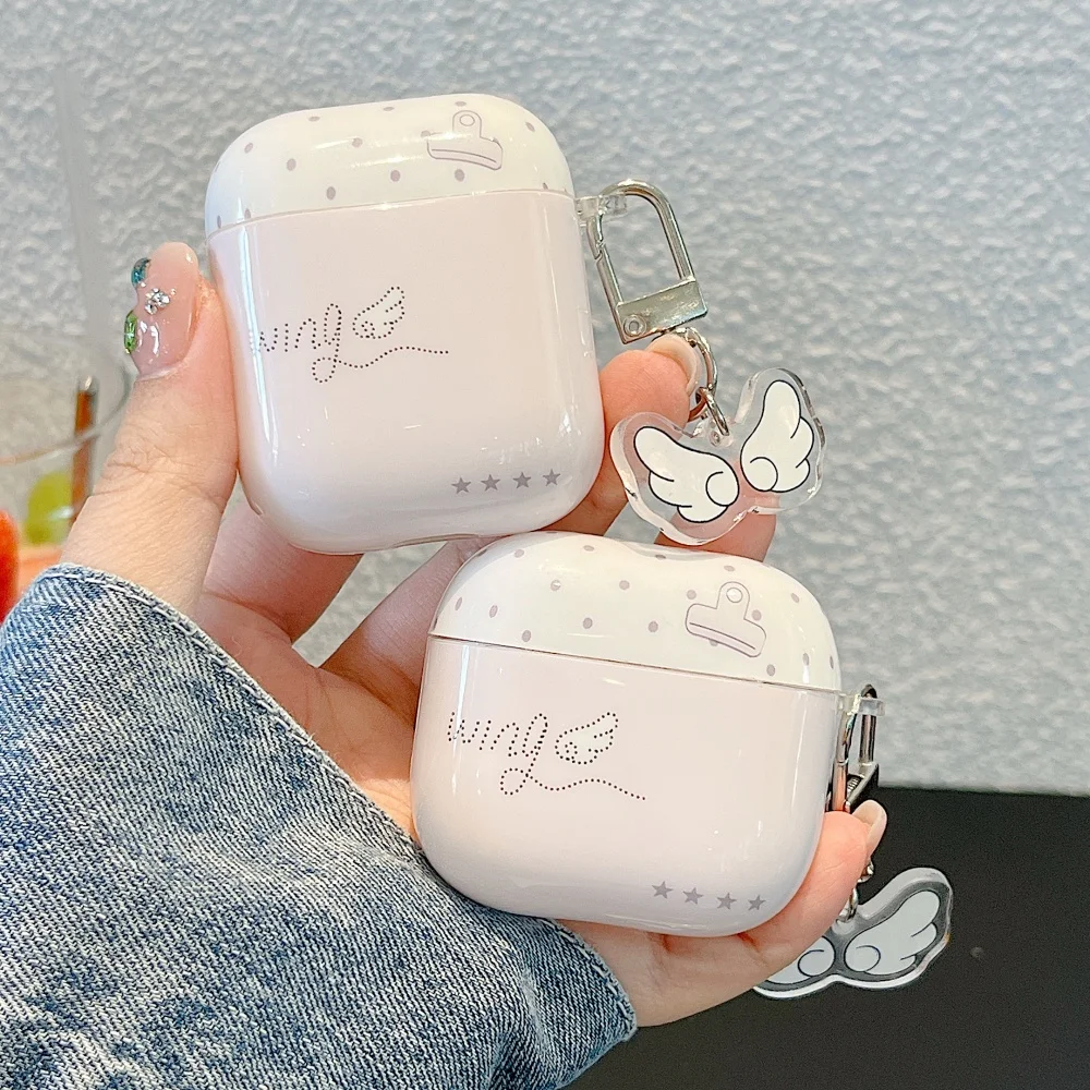 New Korean Ins Cute Light Pink Angel Wings Headphone Case Suitable For AirPods 1 2 3 4 Pro2 Pro3 Cute Shockproof Protective Case
New Korean Ins Cute Light Pink Angel Wings Headphone Case Suitable For AirPods 1 2 3 4 Pro2 Pro3 Cute Shockproof Protective Case