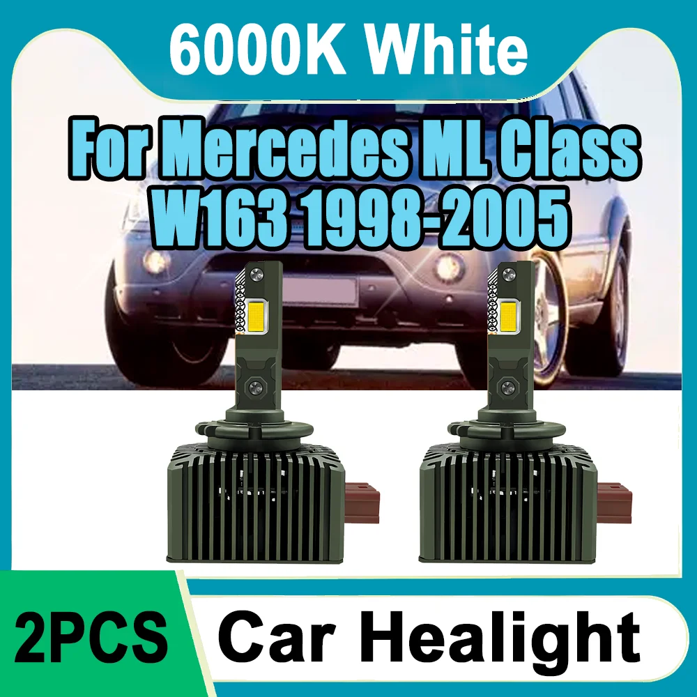 2PCS 30000LM LED Headlamps 120W Auto HID Xenon Lights 6000K For Mercedes ML Class W163 1998 1999 2000 2001 2002 2003 2004 2005
2PCS 30000LM LED Headlamps 120W Auto HID Xenon Lights 6000K For Mercedes ML Class W163 1998 1999 2000 2001 2002 2003 2004 2005