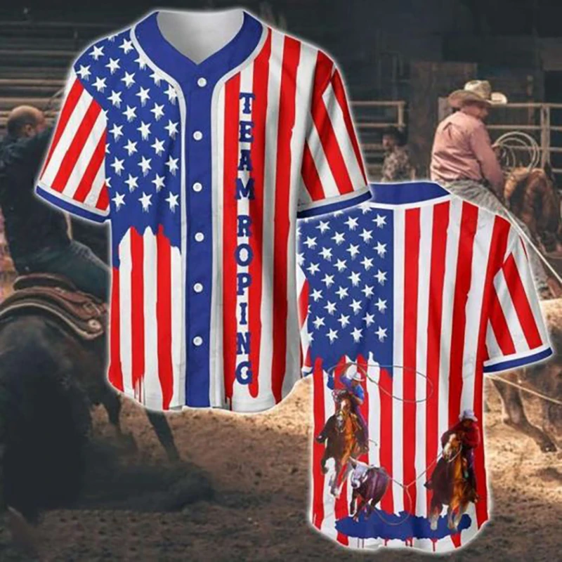 American Flag Elements Baseball Shirt Crew Neck Short Sleeve Shirt Outdoor Sports Shirt Men Women Same Fitness Casual Clothing
American Flag Elements Baseball Shirt Crew Neck Short Sleeve Shirt Outdoor Sports Shirt Men Women Same Fitness Casual Clothing