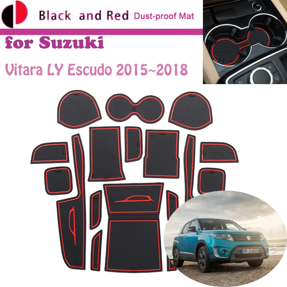 Rubber Door Groove Mat for Suzuki Vitara LY Escudo 2015~2018 2016 2017 Cushion Gate Storage Slot Coaster Dust-proof Car Sticker
Rubber Door Groove Mat for Suzuki Vitara LY Escudo 2015~2018 2016 2017 Cushion Gate Storage Slot Coaster Dust-proof Car Sticker