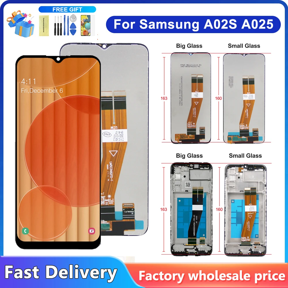 For Samsung A02s A025 A025F LCD Display Touch Screen Digitizer Assembly Panel Phone LCD Display Screen Replacement Repair Parts
For Samsung A02s A025 A025F LCD Display Touch Screen Digitizer Assembly Panel Phone LCD Display Screen Replacement Repair Parts