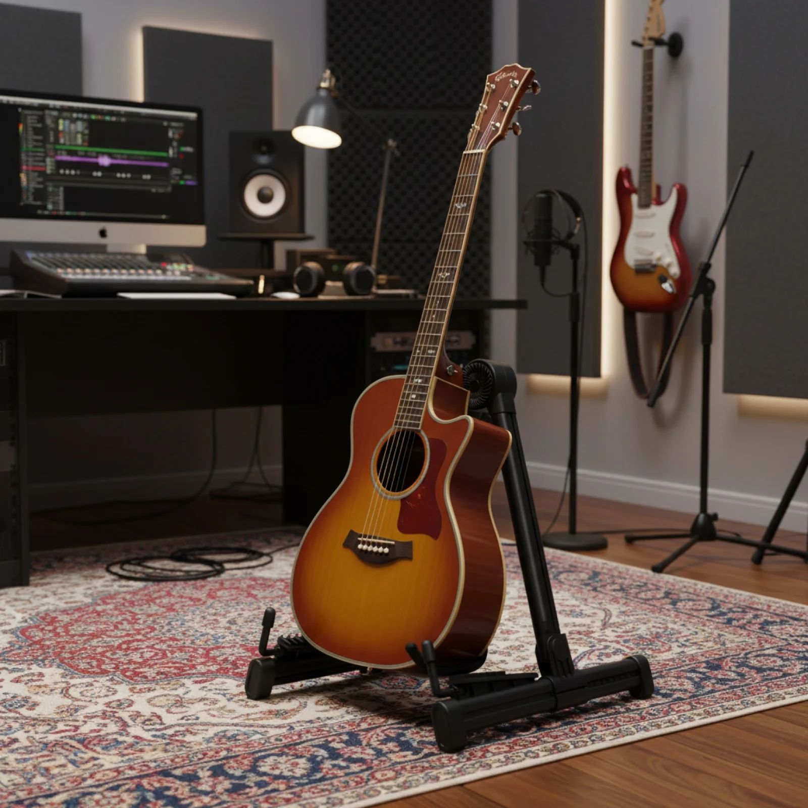 Universal Folding Guitar Stand Anti Slip A Frame Musical Rack Holder for Banjo Ukulele Acoustic Guitar Accessories
Universal Folding Guitar Stand Anti Slip A Frame Musical Rack Holder for Banjo Ukulele Acoustic Guitar Accessories