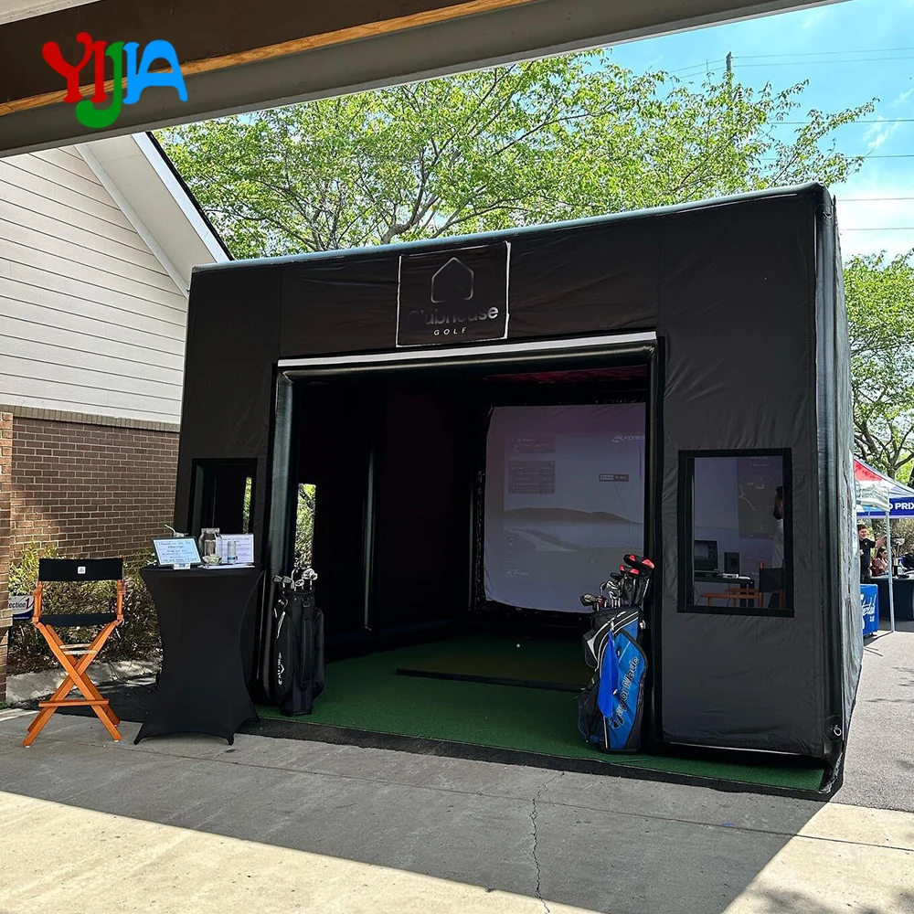 Custom Inflatable Golf Simulator Enclosure with Impact Display Projection Screen 13x10FT Indoor/Outdoor Golf Tent For Club
Custom Inflatable Golf Simulator Enclosure with Impact Display Projection Screen 13x10FT Indoor/Outdoor Golf Tent For Club