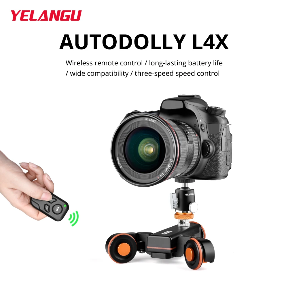 YELANGU Camera Video Automatic Trolley Track Slider With 10kg Bearing Mini Ball Head For DSLR Iphone Pro Wireless Remote Control
YELANGU Camera Video Automatic Trolley Track Slider With 10kg Bearing Mini Ball Head For DSLR Iphone Pro Wireless Remote Control