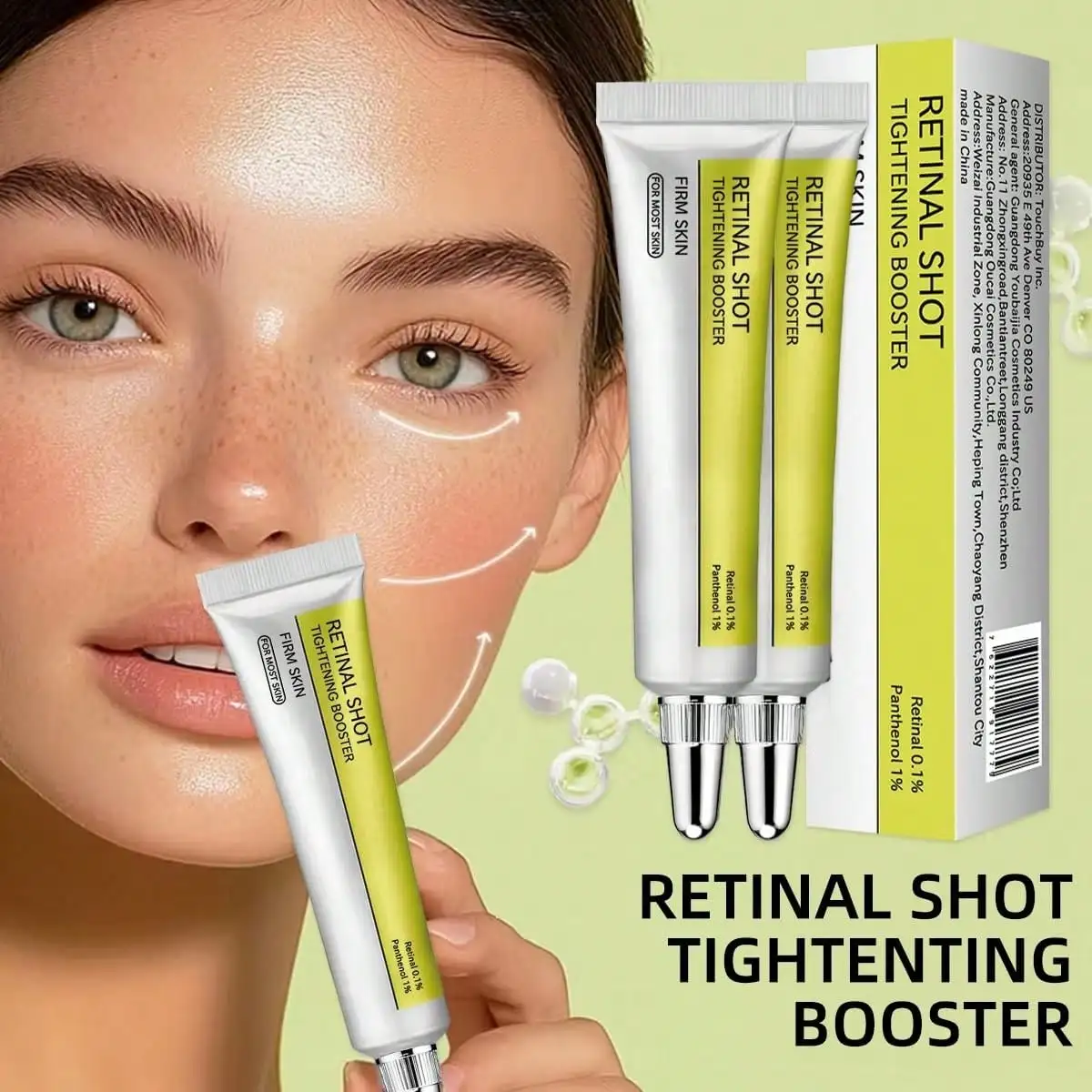 Tightening Booster, Pore Minimizer, Wrinkles & Fine Lines, Firmer Skin With Retinal 0.1% & Panthenol 1%, Retinol Serum For Face, Accelerates Skin Renewal, Non-Irritating
Tightening Booster, Pore Minimizer, Wrinkles & Fine Lines, Firmer Skin With Retinal 0.1% & Panthenol 1%, Retinol Serum For Face, Accelerates Skin Renewal, Non-Irritating