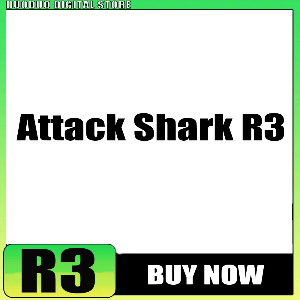 Attack Shark R3 Wireless Mouse Magnesium Alloy PAW3395 Sensor Tri Mode 46g 8000Hz Return 26000dpi Optical Resolution PC Gaming
Attack Shark R3 Wireless Mouse Magnesium Alloy PAW3395 Sensor Tri Mode 46g 8000Hz Return 26000dpi Optical Resolution PC Gaming