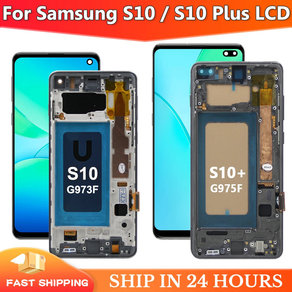 Замена экрана tft S10+, для Samsung S10 Plus G975F ЖК-дисплей, цифровой сенсорный экран с рамкой для Samsung S10 G973F
Замена экрана tft S10+, для Samsung S10 Plus G975F ЖК-дисплей, цифровой сенсорный экран с рамкой для Samsung S10 G973F