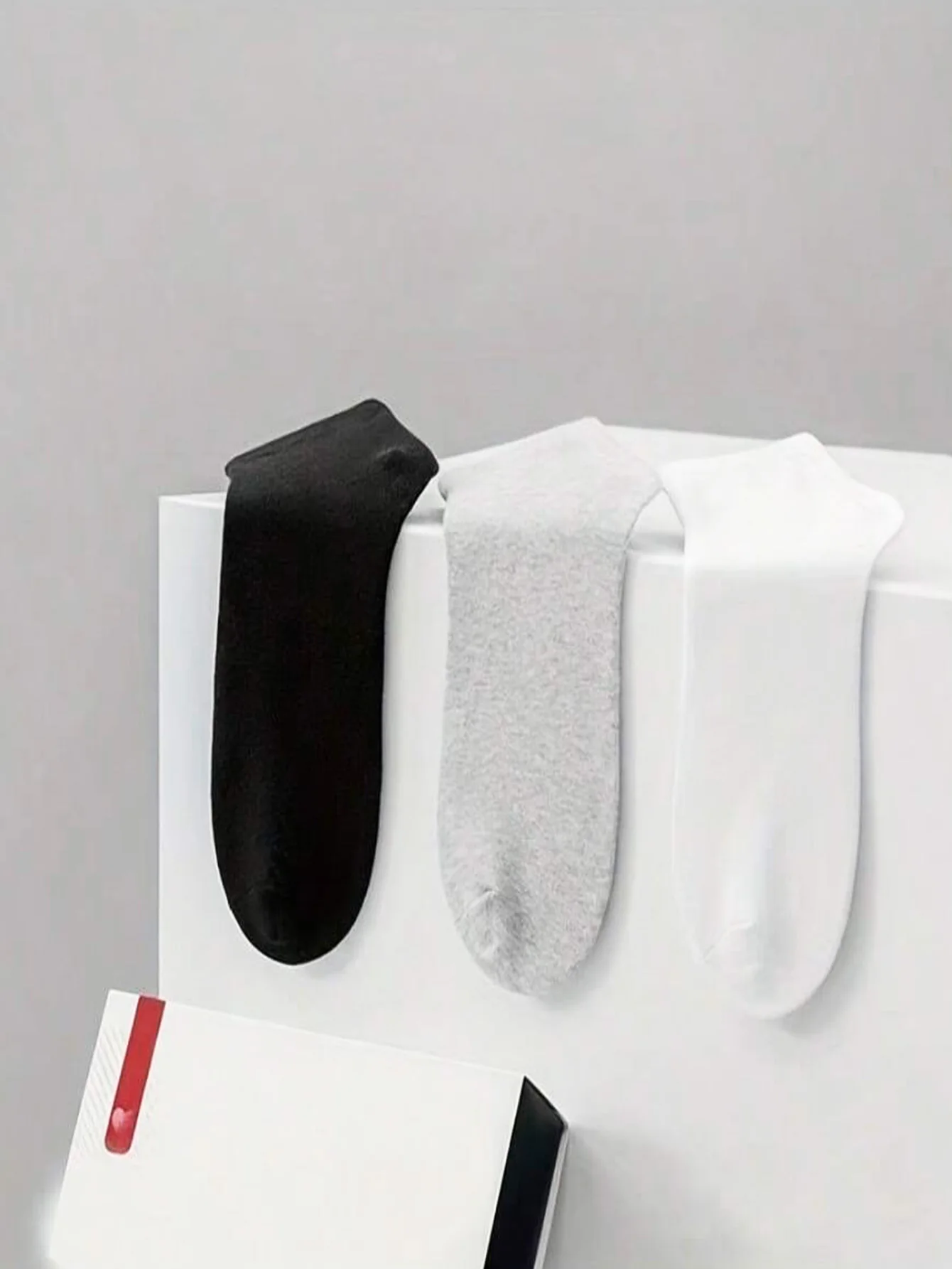 5 Pairs Of Thin - Sweat Absorbing And Comfortable, Available In 3 Colors (Black/Gray/White), Solid Color Design, Fashionable And Casual Socks, Suitable For Daily Leisure And Office Wear, Comfortable And Fitting
5 Pairs Of Thin - Sweat Absorbing And Comfortable, Available In 3 Colors (Black/Gray/White), Solid Color Design, Fashionable And Casual Socks, Suitable For Daily Leisure And Office Wear, Comfortable And Fitting