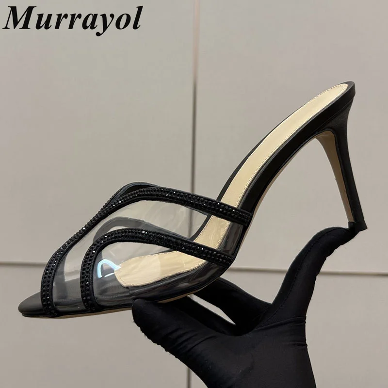 Slippers Women Mesh Transparent PVC Peep Toe Sandals Summer Thin High Heel Sandalias Mujer Party Banquet Shoes Lazy Stiletto
Slippers Women Mesh Transparent PVC Peep Toe Sandals Summer Thin High Heel Sandalias Mujer Party Banquet Shoes Lazy Stiletto