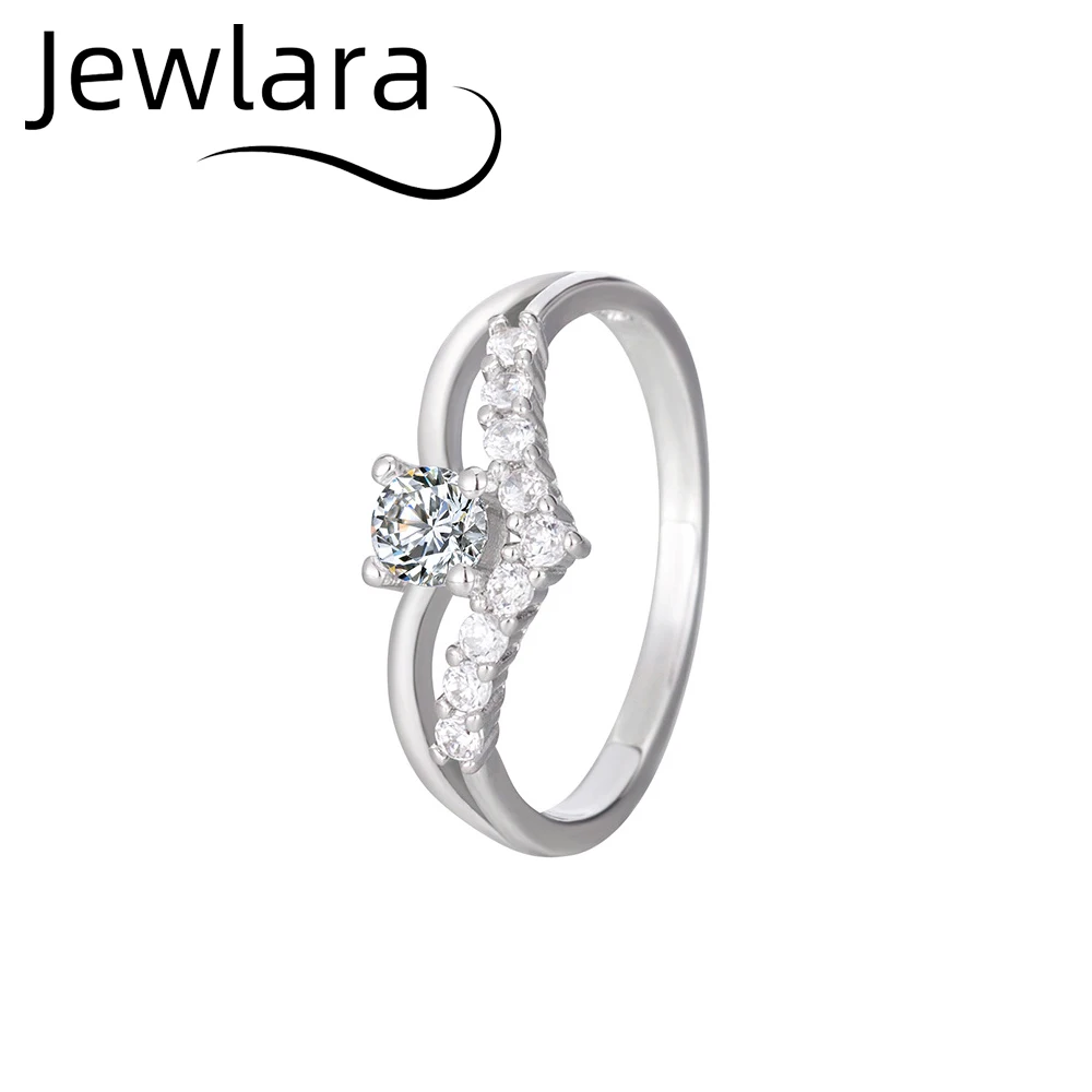 Jewlara Double Layer Shaped Rings for Women Asia Style Diamond-Studded Women's Ring
Jewlara Double Layer Shaped Rings for Women Asia Style Diamond-Studded Women's Ring