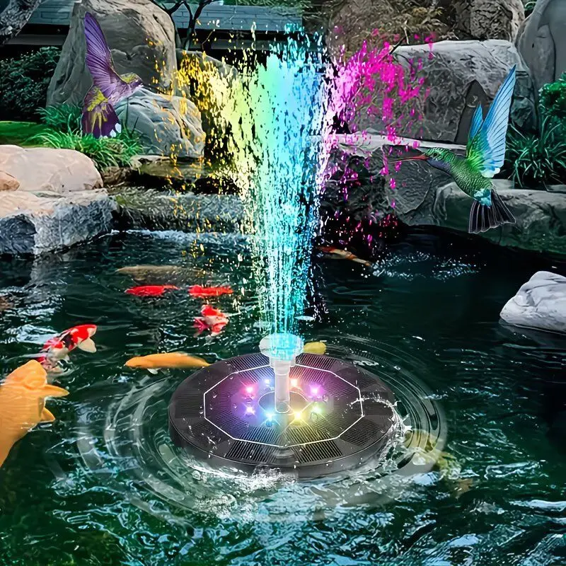 16cm Solar Fountain Pump Outdoor Floating Bird Bath Pool Garden Pond Water Fountain With LED Light
16cm Solar Fountain Pump Outdoor Floating Bird Bath Pool Garden Pond Water Fountain With LED Light