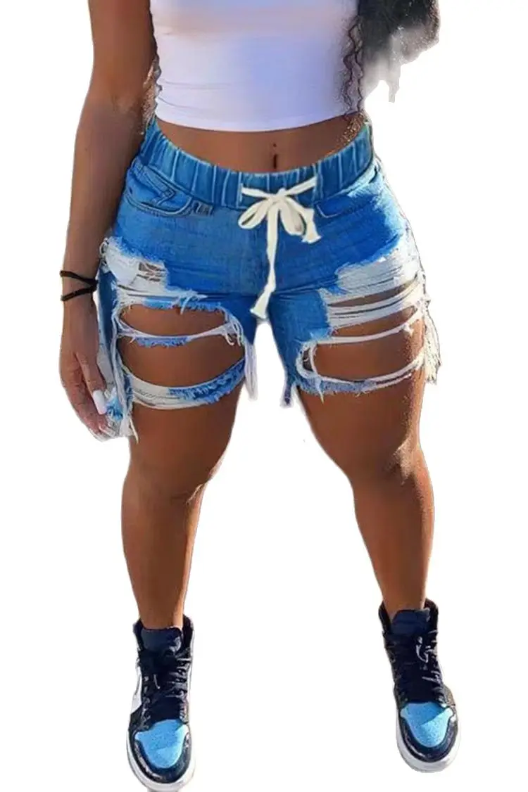 2023 New Summer Fashion Ripped Elastic Waist Denim Shorts For Women Casual High Stretch Skinny Jeans Shorts Female Sexy Shorts
2023 New Summer Fashion Ripped Elastic Waist Denim Shorts For Women Casual High Stretch Skinny Jeans Shorts Female Sexy Shorts