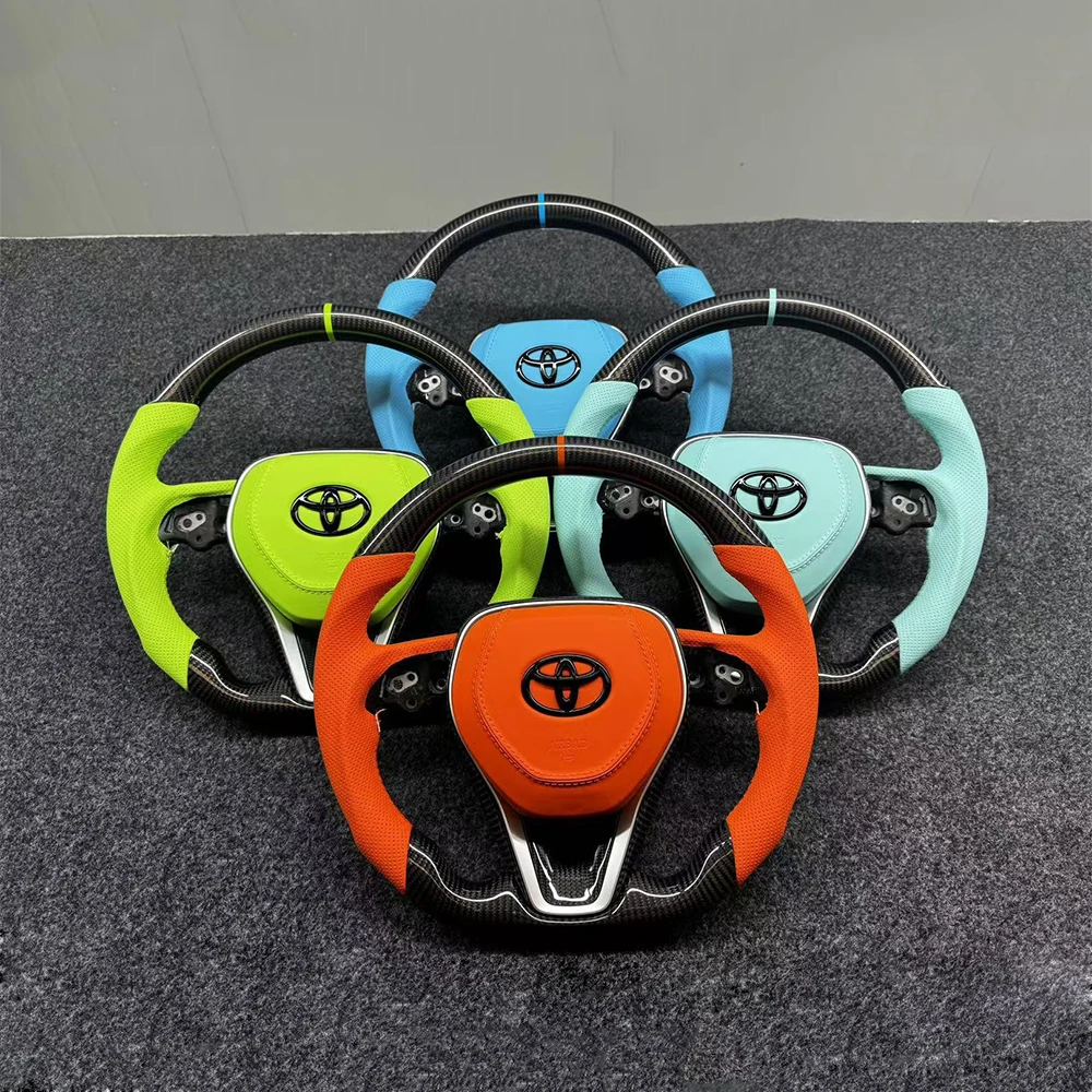 Suitable for Camry Corolla Carbon fiber steering wheel Car steering wheel personality modification
Suitable for Camry Corolla Carbon fiber steering wheel Car steering wheel personality modification