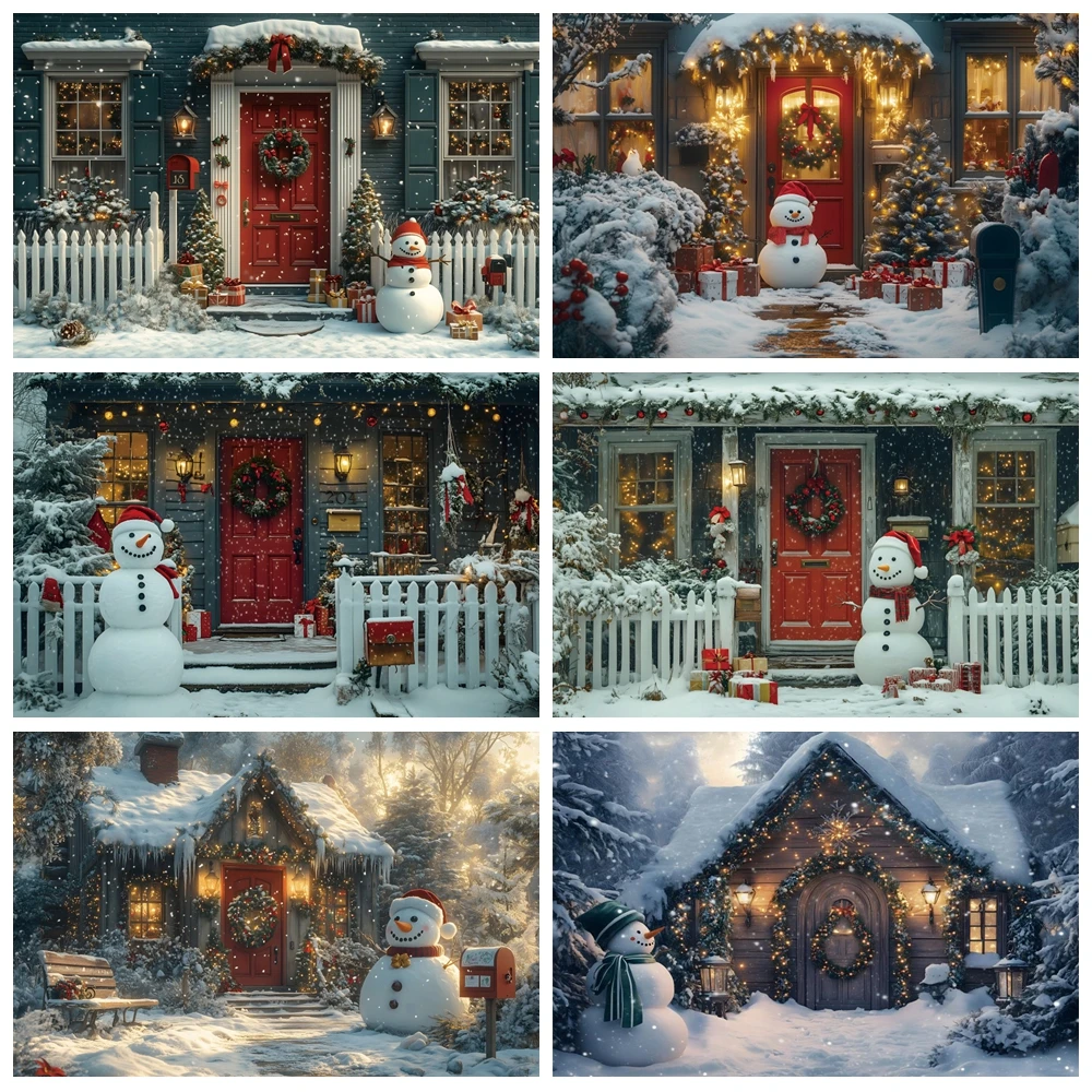 Winter Christmas Photography Backdrop Courtyard Snowflake Snowman Xmas Tree Gifts Kids Portrait Family Decor Photo Background
Winter Christmas Photography Backdrop Courtyard Snowflake Snowman Xmas Tree Gifts Kids Portrait Family Decor Photo Background