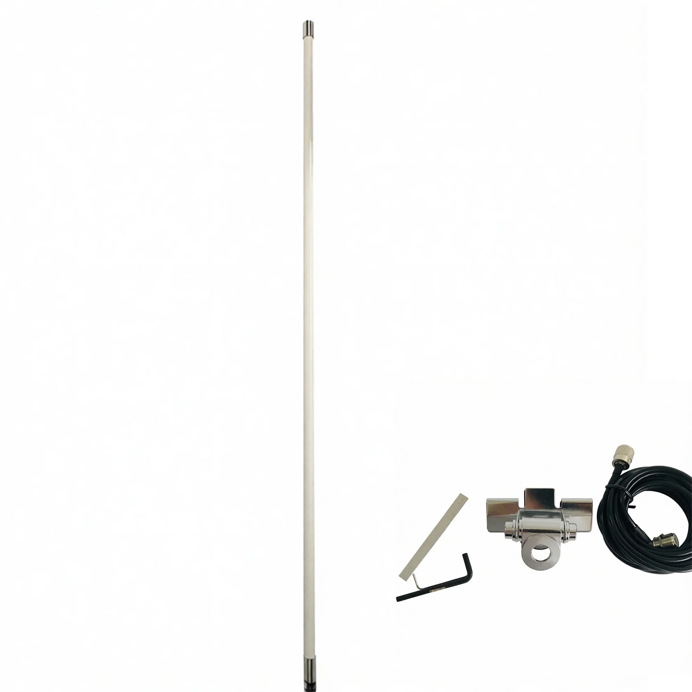 Omni-Directional Dual-Band 144/430MHz VHF/UHF Fiberglass Antenna for Ham Radios,Cars & Receivers - PL259 UV(full kit)
Omni-Directional Dual-Band 144/430MHz VHF/UHF Fiberglass Antenna for Ham Radios,Cars & Receivers - PL259 UV(full kit)