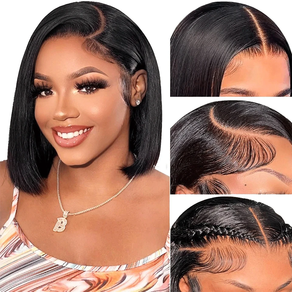 180% Density 13x4 Lace Front Human Hair Wigs Straight Short Bob Wigs Human Hair Transparent Lace Front Wigs For Women Human Hair
180% Density 13x4 Lace Front Human Hair Wigs Straight Short Bob Wigs Human Hair Transparent Lace Front Wigs For Women Human Hair