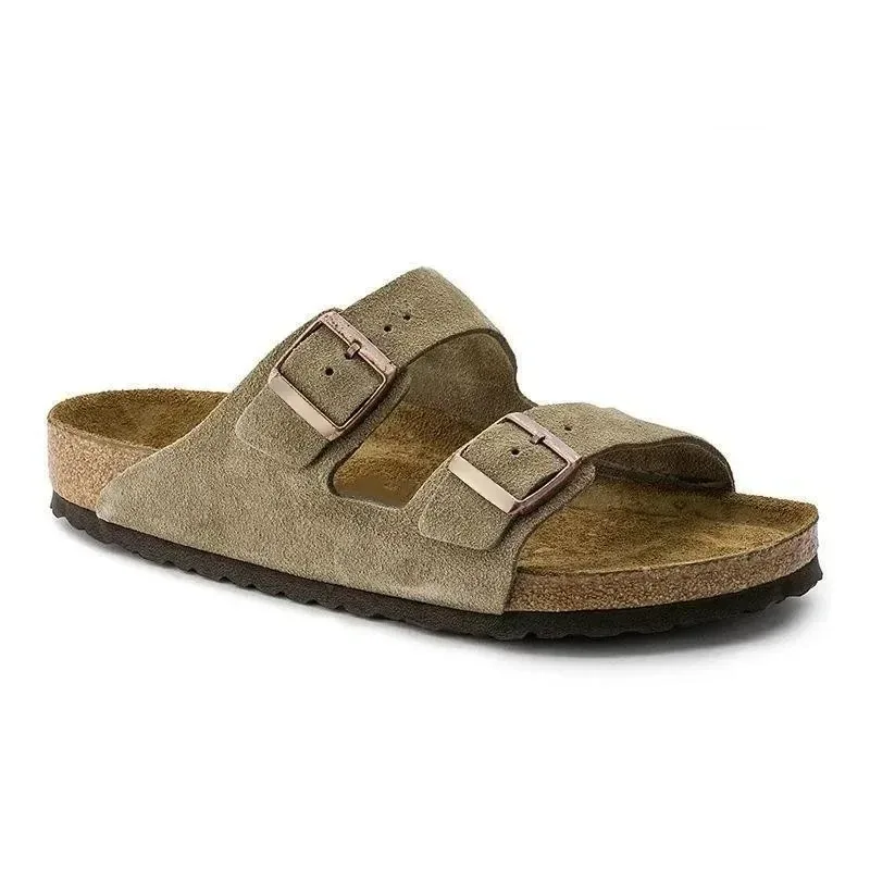 Unisex Suede Cork Footbed Sandals Double Buckle Adjustable Comfort Casual Summer Slippers Shoes
Unisex Suede Cork Footbed Sandals Double Buckle Adjustable Comfort Casual Summer Slippers Shoes