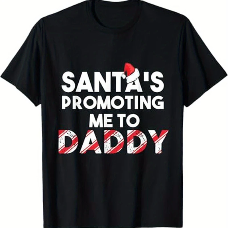 Mens Christmas Pregnancy Announcement Men T - Shirt Pure Cotton For Expectant Fathers S - 5XL Black 
Mens Christmas Pregnancy Announcement Men T - Shirt Pure Cotton For Expectant Fathers S - 5XL Black