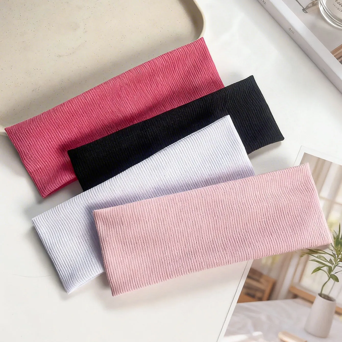 4pcs Wide ribbed elastic headband, simple solid color hair accessory for women, comfortable headband, suitable for yoga, face
4pcs Wide ribbed elastic headband, simple solid color hair accessory for women, comfortable headband, suitable for yoga, face
